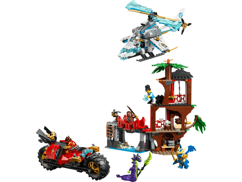 LEGO® Ninjago® Nindzsajárművek csatája a lombháznál (71857)