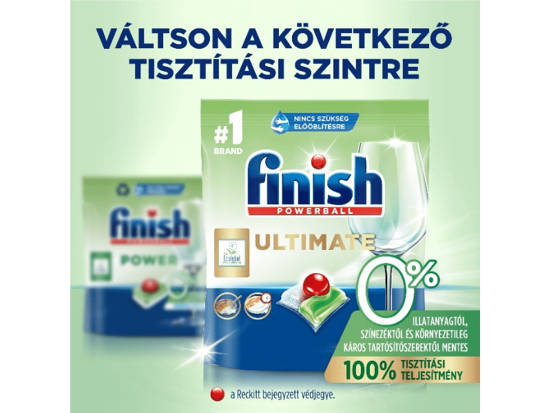 Finish Ultimate All in 1 0% Mosogatógép kapszula 100db (3282779)