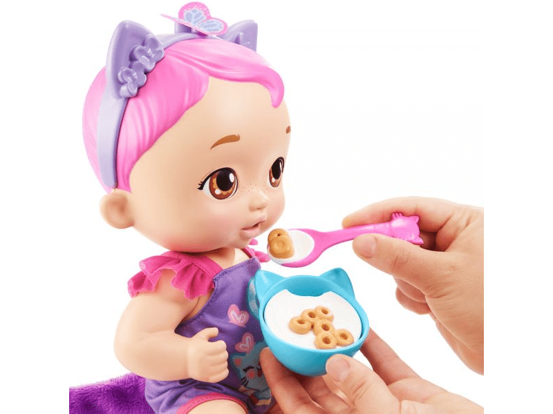 My Garden Baby: Édi-Bébi interaktív baba - Lila cica