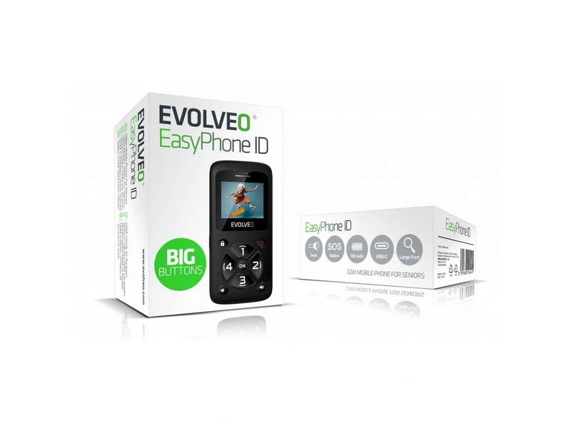 Evolveo EasyPhone ID Mobiltelefon időseknek
