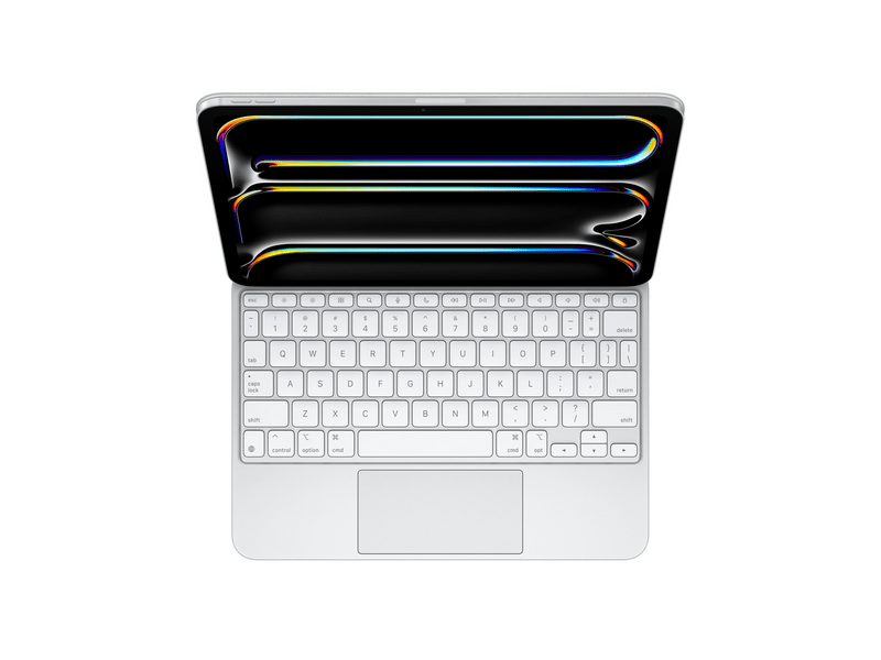 Apple Magic Keyboard 11 hüvelykes iPad Próhoz (M4) – amerikai angol – fehér (mwr03lb/a)