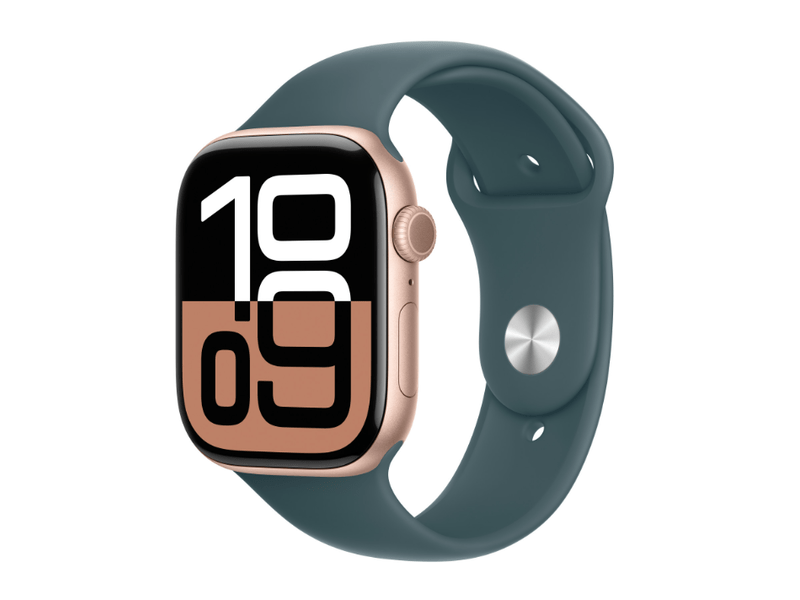 APP W 46mm Lake GN Sport Band-M/L(Seas.)