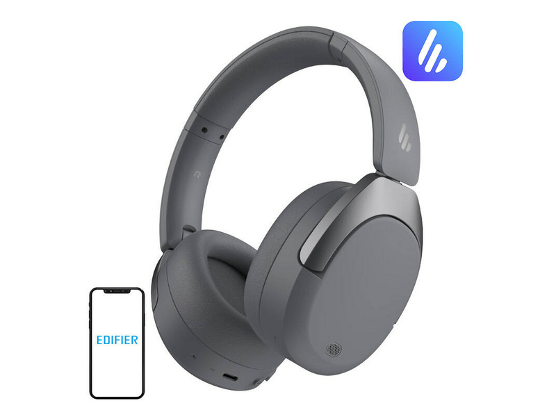 Edifier W830NB GR vezeték nélküli fejhallgató, szürke