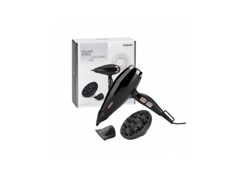 BaByliss 6716DE Air Power Pro Ionos hajszárító, fekete