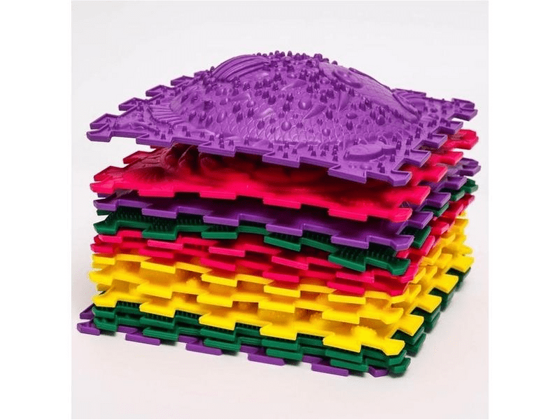 Ortho Puzzle: Ortopédiai masszázs szőnyeg szett, 12 darabos válogatás