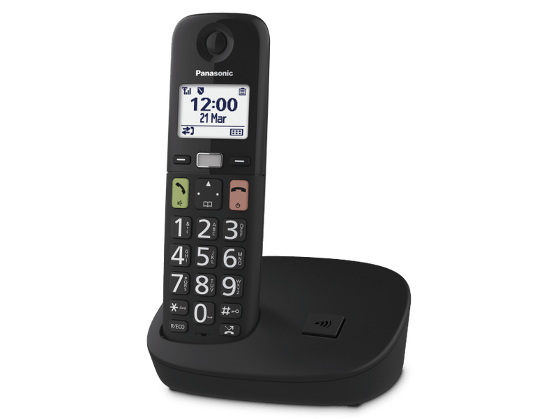 Panasonic KX-TGU110FXBBK Senior DECT telefon, crni