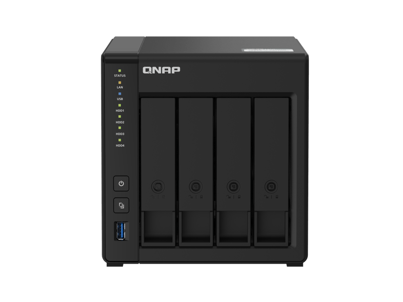 NAS,4fiók,2GB RAM,2x100/1000,4xUSB3.2