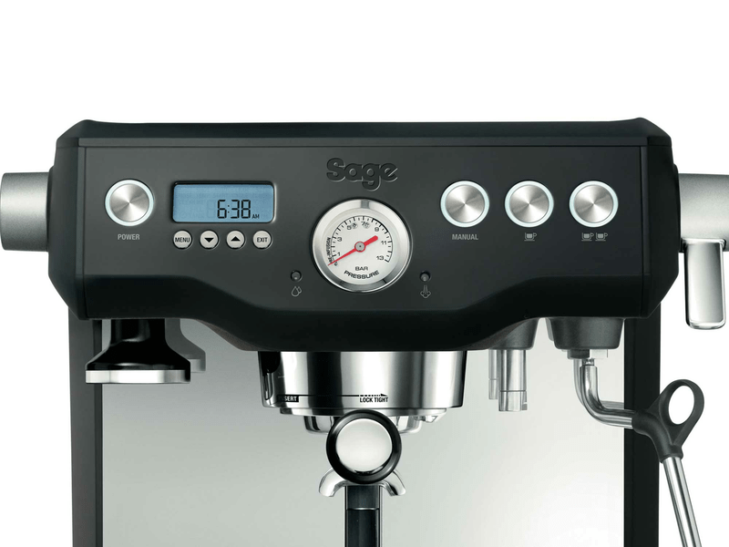 Sage BES920BTR BK DUAL BOILER™ Profi eszpresszó kávéfőző dupla bojlerrel, fekete