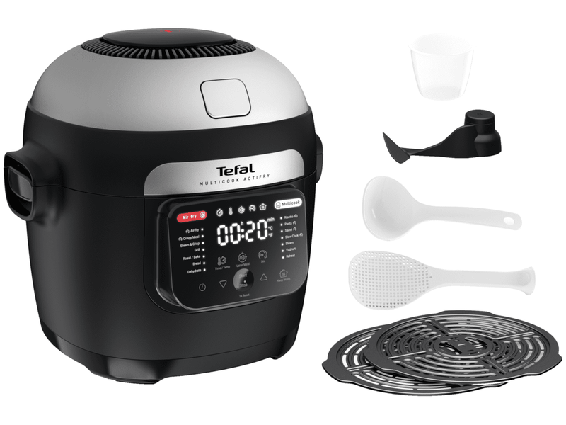 Multicook 2in1 főzőedény,fekete/acél