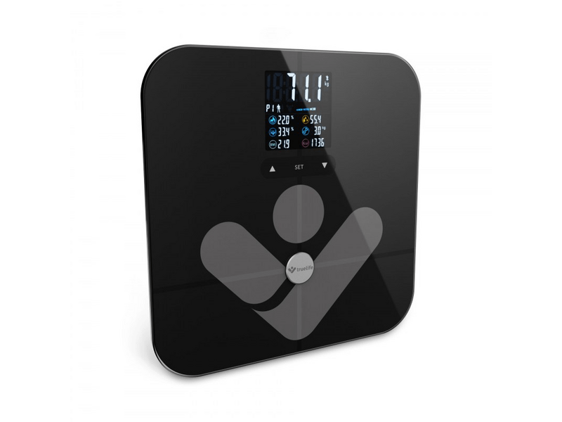TrueLife FitScale W7 BT intelligens személymérleg, fekete
