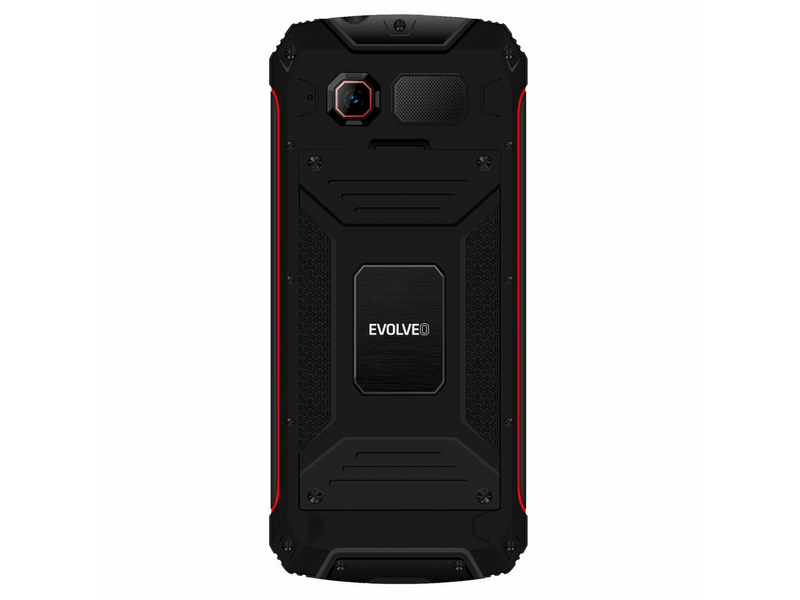 Evolveo StrongPhone W4 Mobiltelefon, fekete/piros