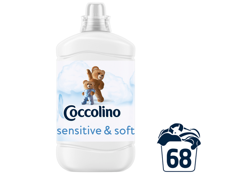 Coccolino Sensitive & Blue öblítőszer csomag 6x68 mosás