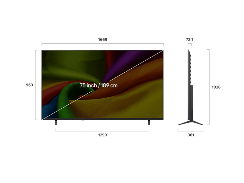 LG 75NU850B3LA 75