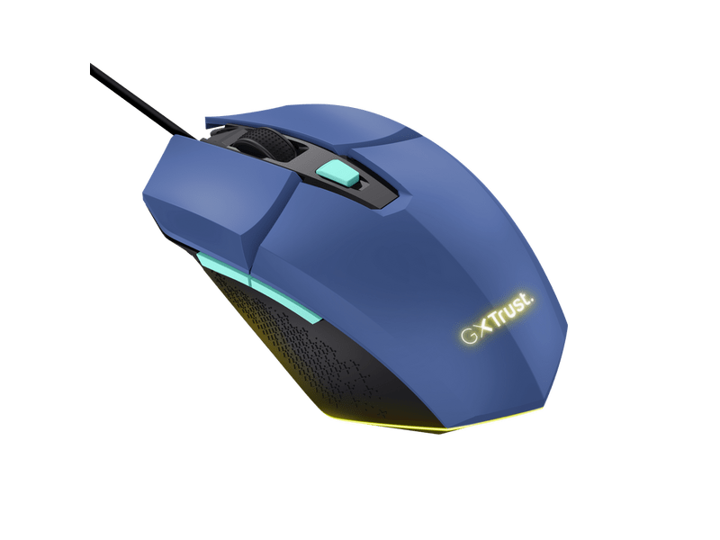 Trust GXT109 Felox vezetékes gaming egér 25067, kék