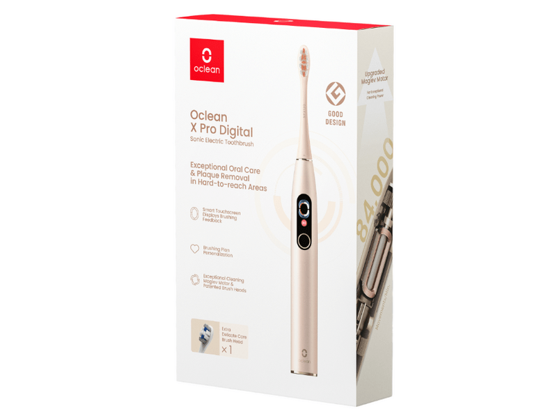 Oclean X Pro Digital Gold elektromos fogkefe, arany