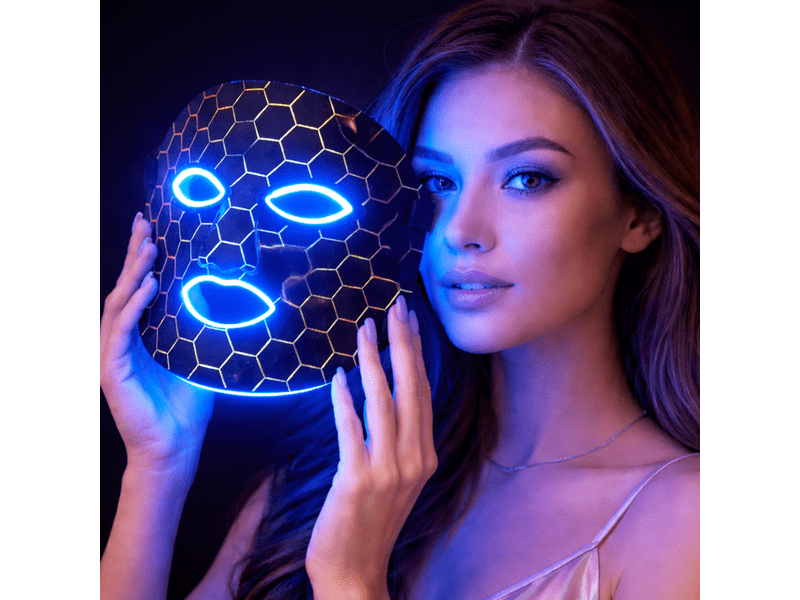 Beper P302VIS100 LED fényterápiás arcmaszk, fekete