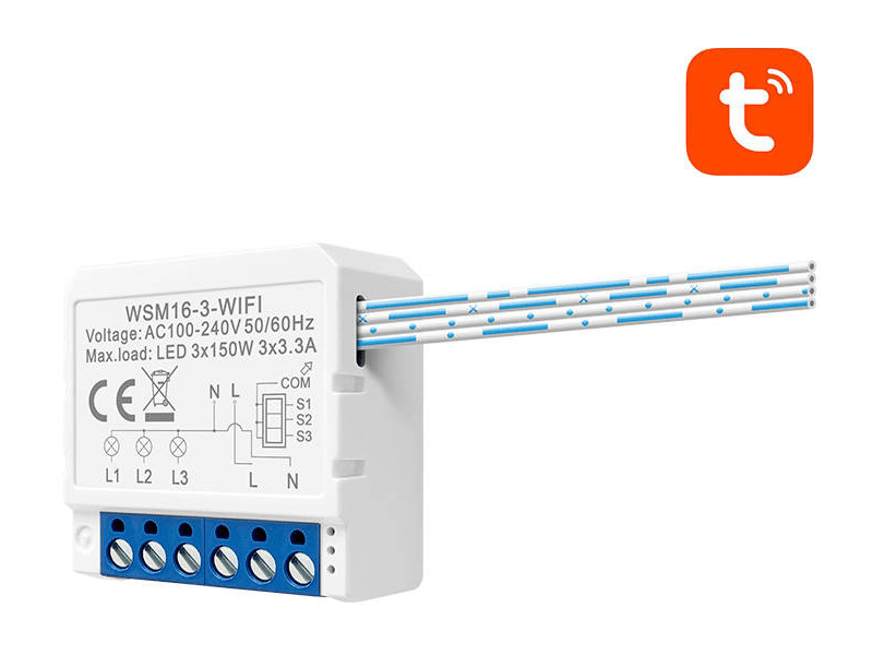 Avatto WSM16-W3 TUYA intelligens Wi-Fi fali kapcsoló