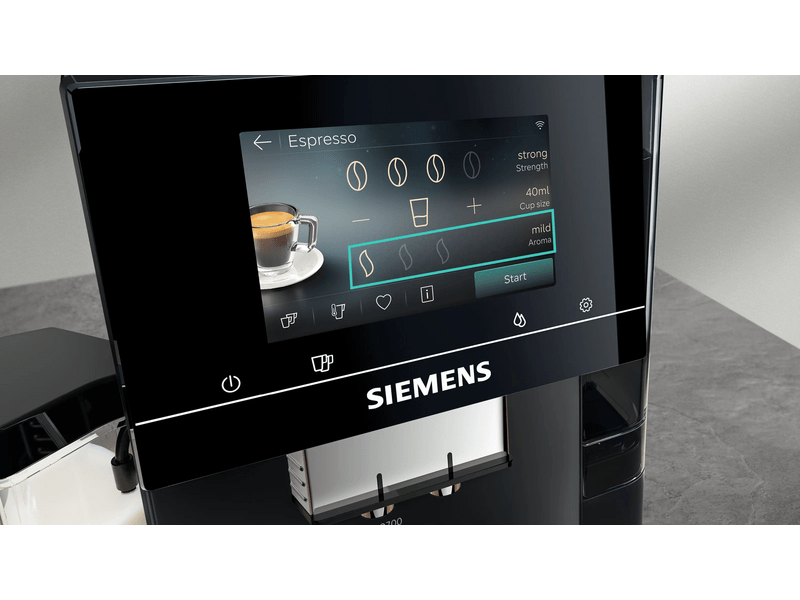 Siemens EQ700 iAroma Automata kávéfőző, fekete (TQ725E03)