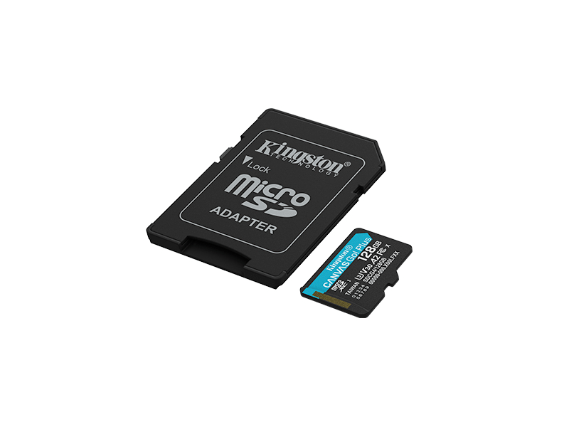 Kingston Canvas Go Plus microSD kártya, 128 GB (SDCG4/128GB)