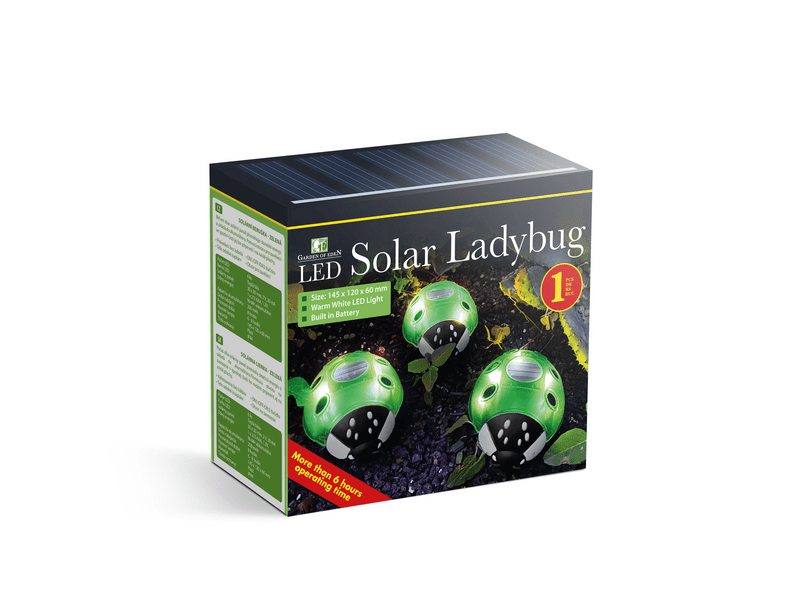 Garden of Eden 11764B Szolár katicabogár, zöld, 1 db