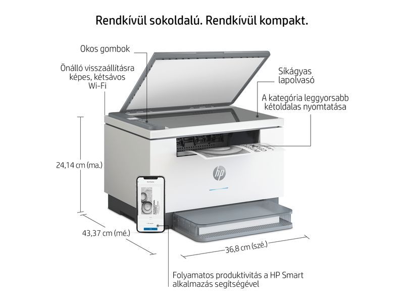 HP LaserJet M234dwe Multifunkciós lézernyomtató (6GW99E)