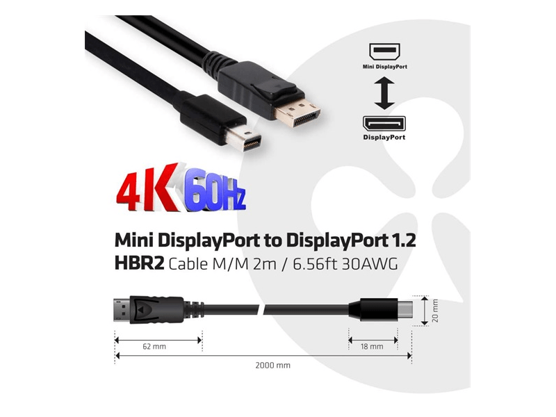 MINI DISPLAY PORT DISPLAY PORT 2m