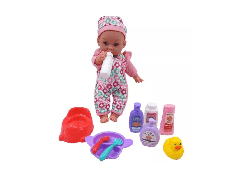 Játékbaba hanggal, kiegészítőkkel 35 cm (WZB104-9)
