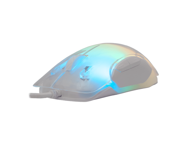 White Shark MORDRED Gamer egér, fehér (GM-5017W)