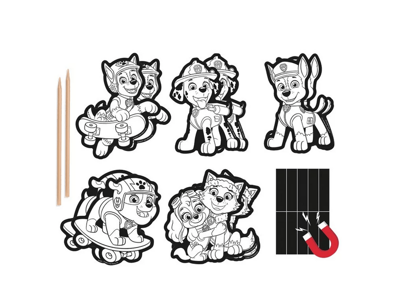 Mancs őrjárat képkarcoló készlet mágnessel (723351)