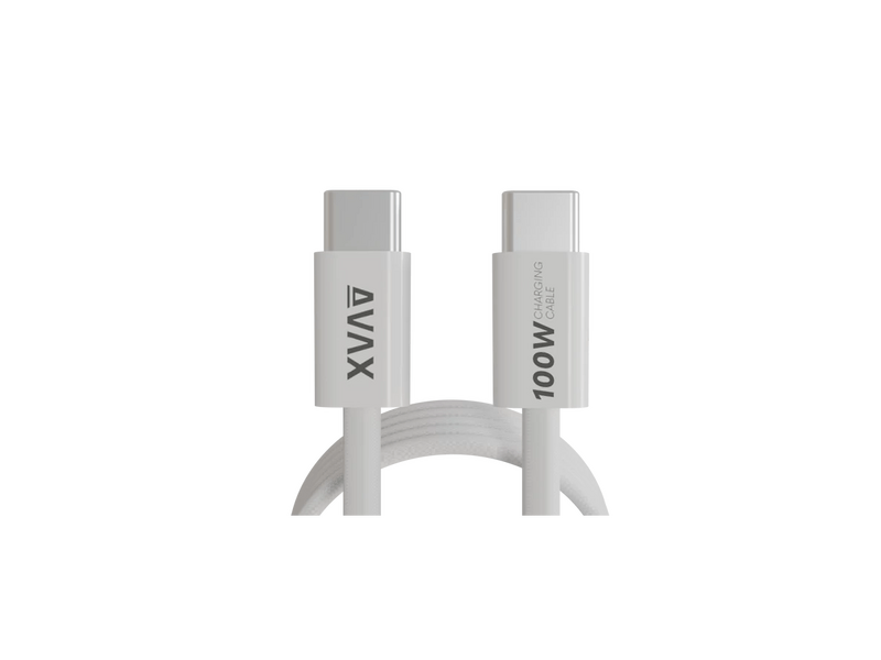 Avax CB610W MAGNETY 100W USB-C mágneses gyorstöltő kábel, fehér