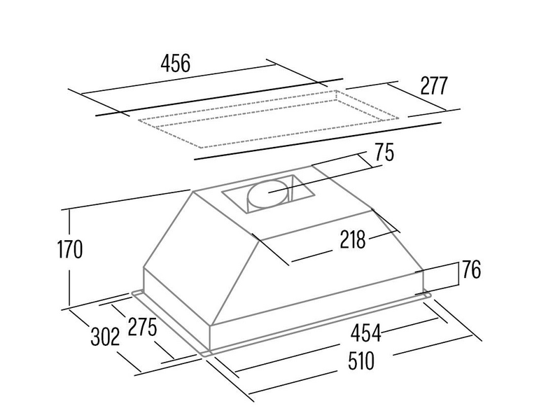 Cata GK-4500 X Páraelszívó, inox