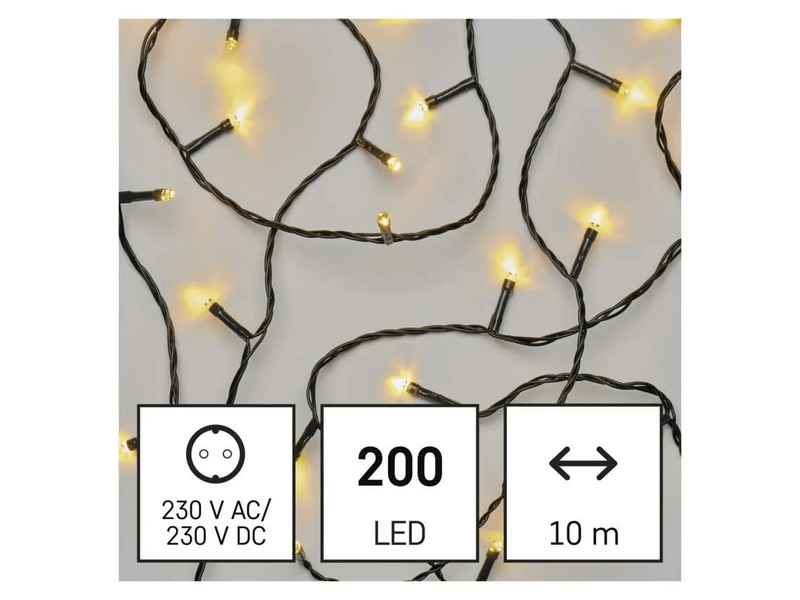 Emos LED fényfüzér, melegfehér, 10m (D4GW03)