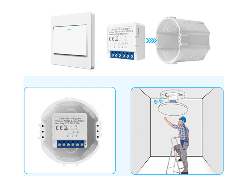 Avatto ZWSM16-W4 ZigBee TUYA intelligens aljzat kapcsoló