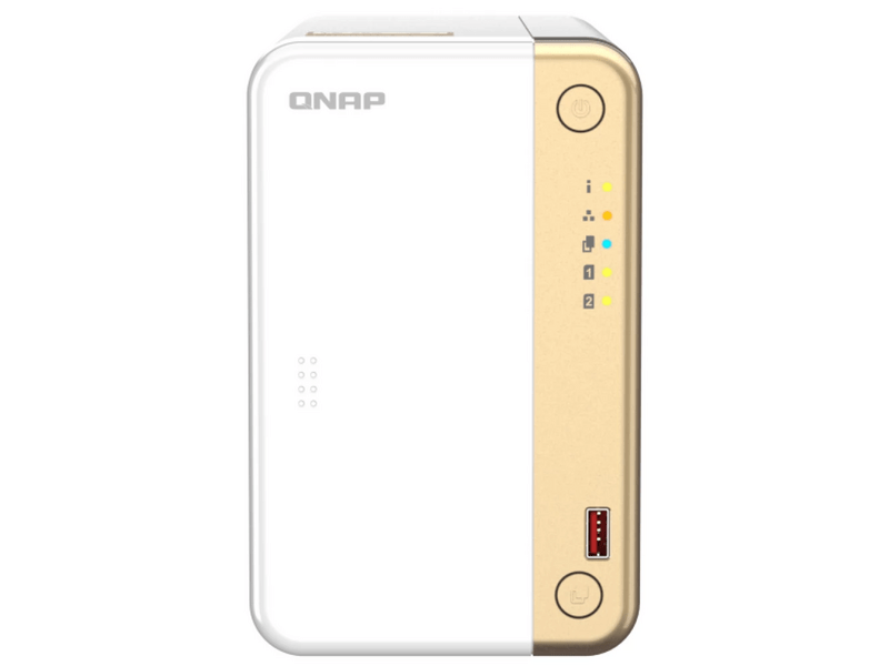 QNAP TS-262-4G NAS, 2 fiókos, Intel® Celeron N4505 2x2,9GHz, 4GB RAM