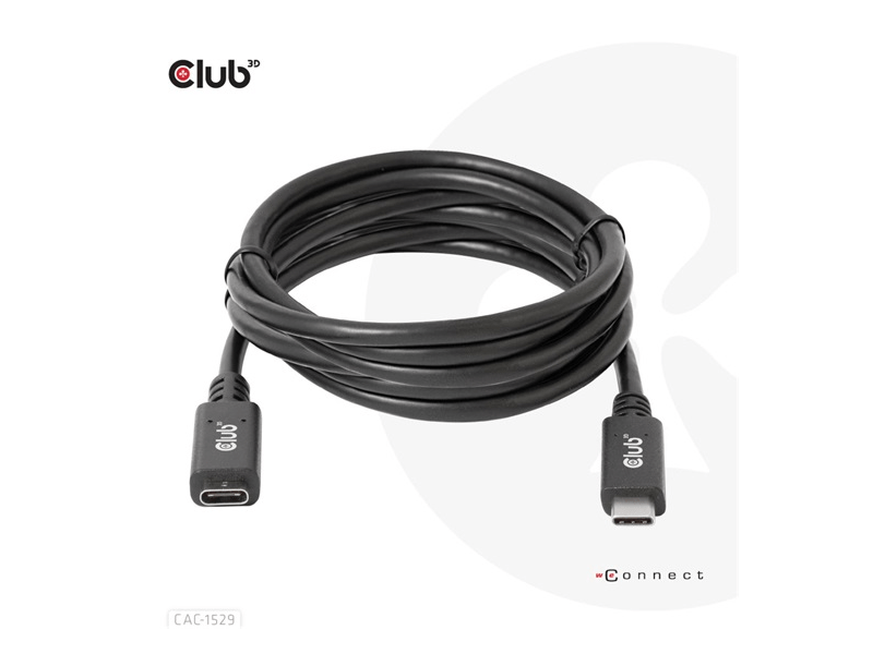 Club3D USB Type-C Hosszabbító kábel (CAC1529)