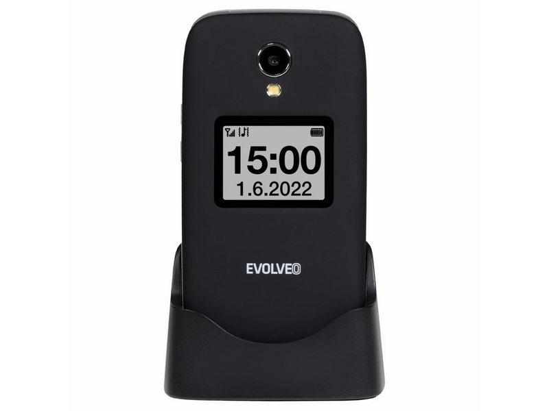 Evolveo EasyPhone FS EP771 BK Nyomógombos mobiltelefon, fekete