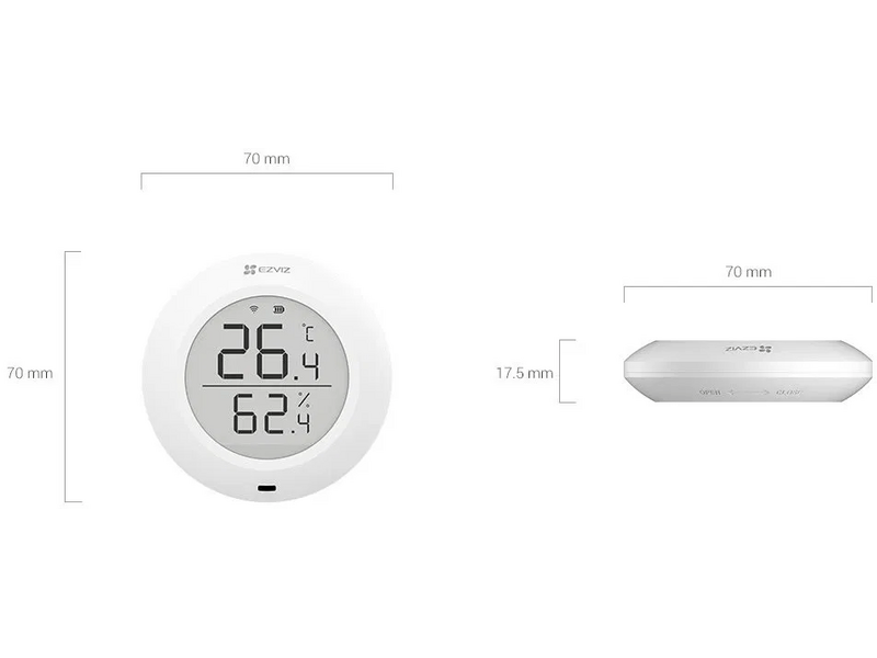 Ezviz T10C Okos vízszivárgás érzékelő (CS-T10C-A0-BG)