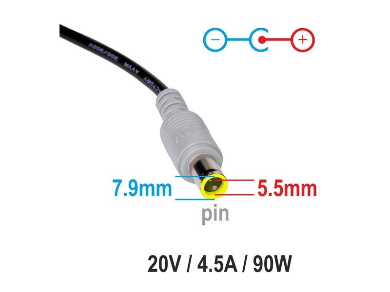 Akyga AK-ND-18 90W Lenovo hálózati töltő adapter