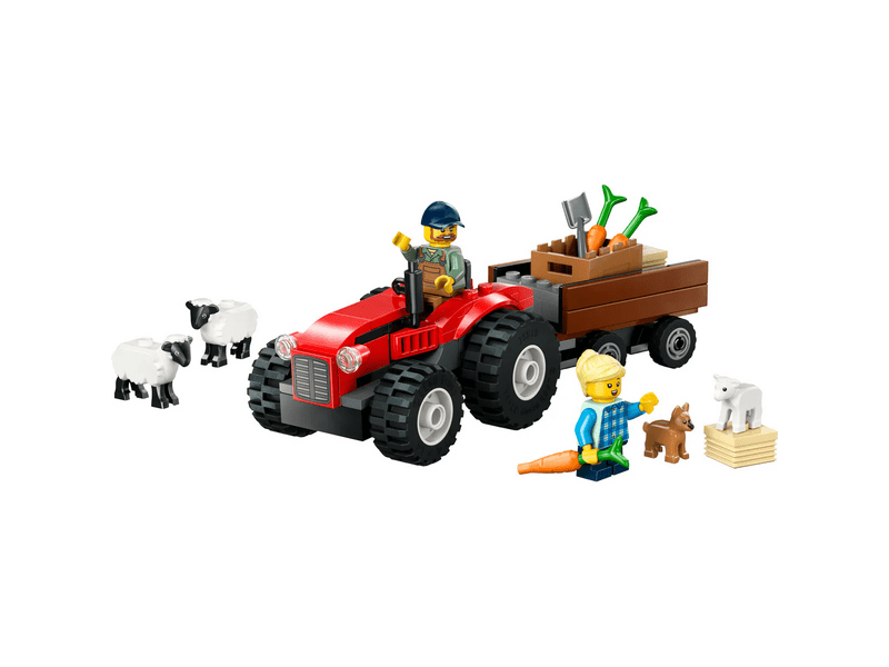 LEGO® City Piros traktor, utánfutó és juhok (60461)