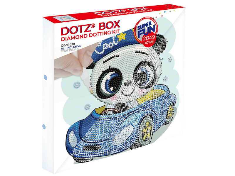 DD DotzBox Kék autó közepes