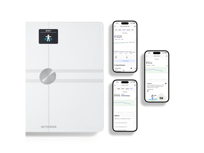 Withings Body Comp Okosmérleg, fehér