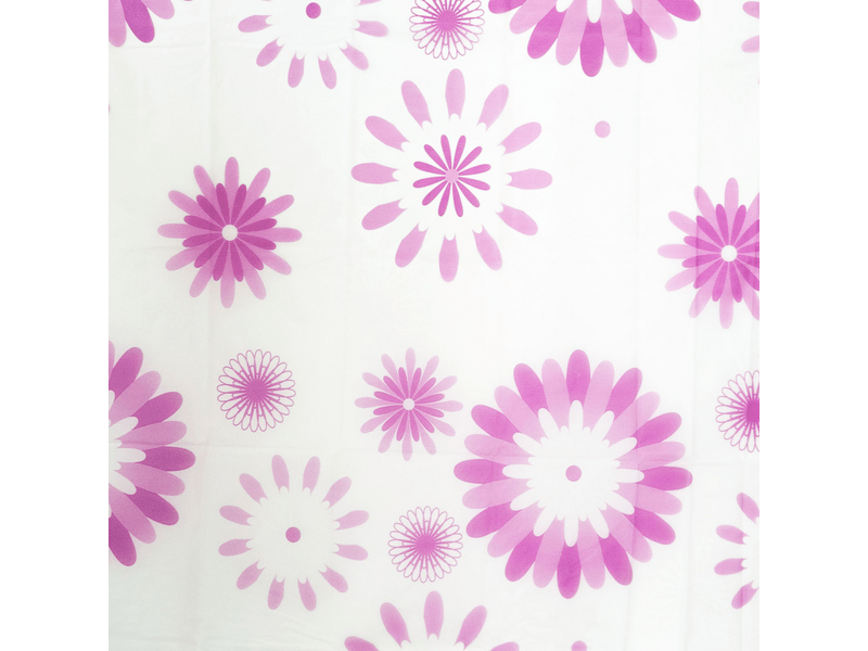 Family 11528A Zuhanyfüggöny - virág mintás - 180 x 180 cm