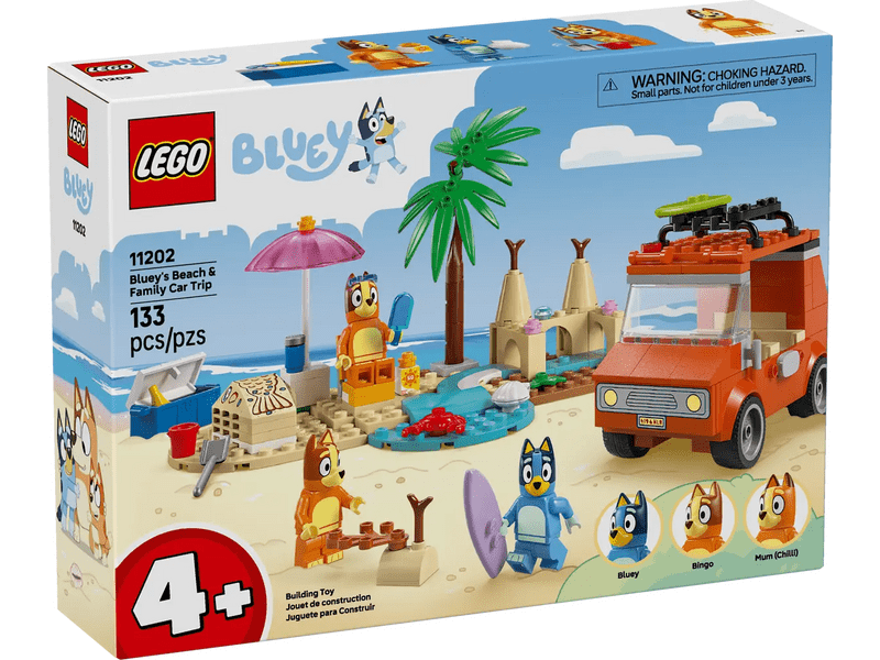 LEGO® Bluey: Bluey i njezina obitelj idu na plažu (11202)