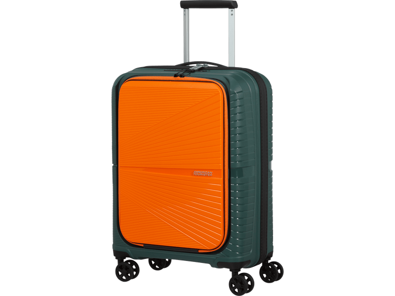 American Tourister Airconic Spinner 55 cm bőrönd, zöld/narancssárga (134657-A293)