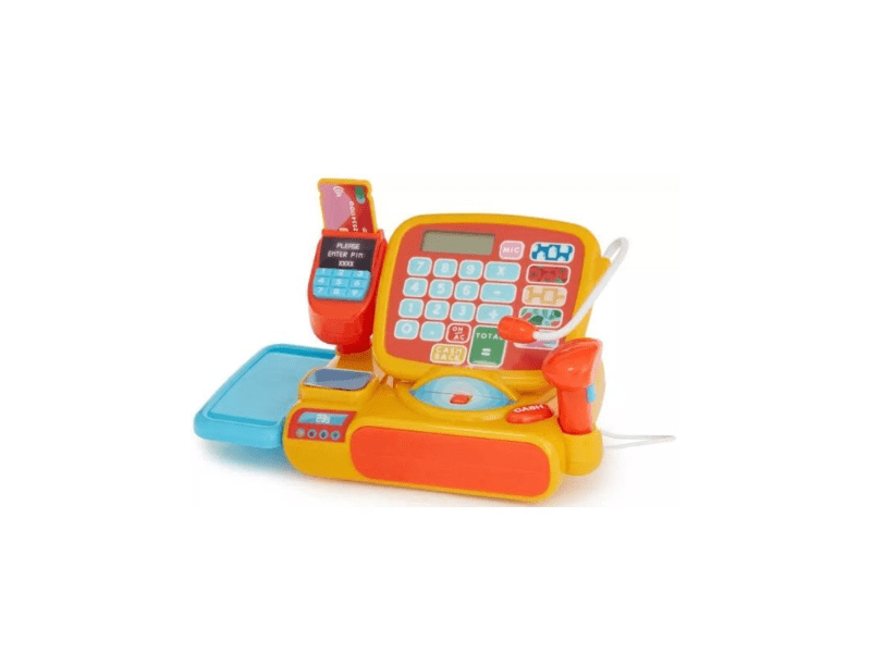 Elektronikus játék pénztárgép mikrofonnal (66450)