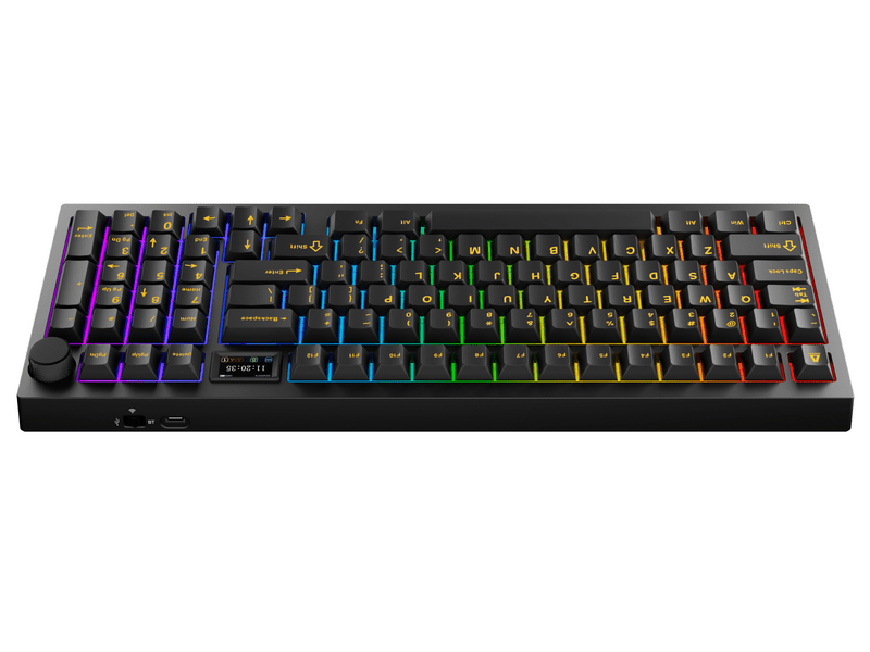 Avax GM03YL PRO Gasket RGB tri-mode mechanikus billentyűzet, sárga switch