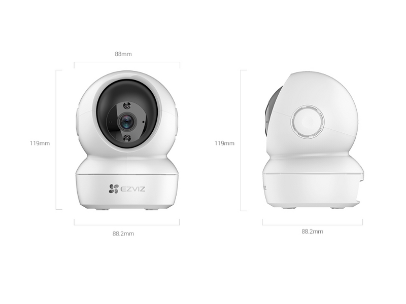 Ezviz H6C 2K+ Beltéri IP kamera, 2560x1440 (CS-H6c-R100-8B4WF)