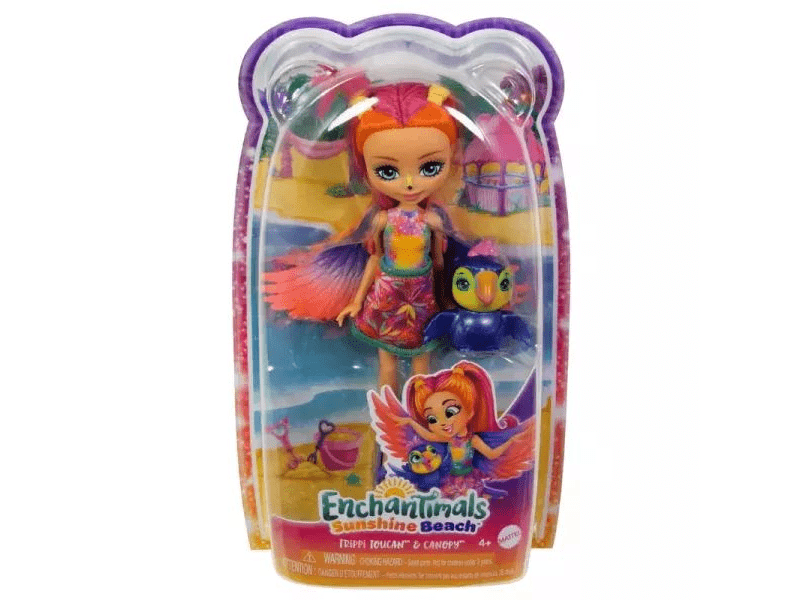 Enchantimals: Trippi Toucan baba Canopy tukán figurával (HRX83)