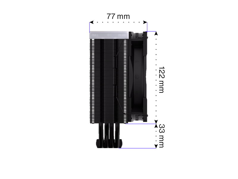 Endorfy Fera 5 Black ARGB Processzorhűtő, 120mm (EY3A012)