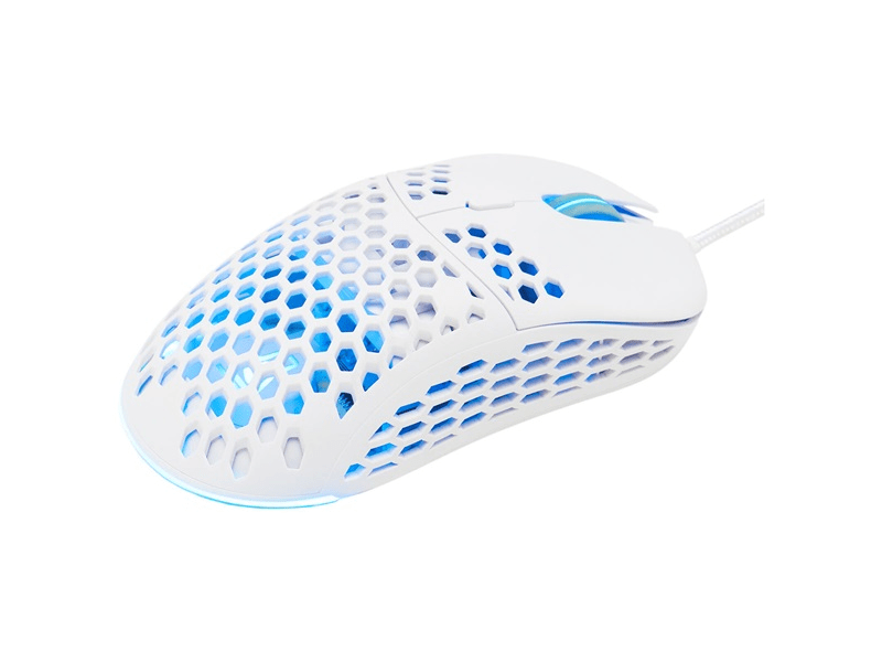 The G-Lab KULT-OXYGEN-W Gamer egér, fehér